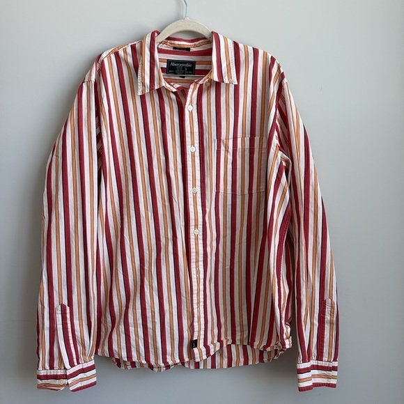 Abercrombie & Fitch Men's Button Up Shirt Long Sleeve  XL - Picture 1 of 7